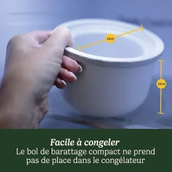 Machine a Glace - Sorbetiere - CUISINART - ICEM10E - 12 W - 475 ml - Blanc