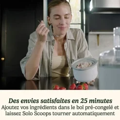 Machine a Glace - Sorbetiere - CUISINART - ICEM10E - 12 W - 475 ml - Blanc