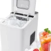 Machine a Glacons 15 KG 24 H Machine a Glace avec Controle de Ecran LED Tactile et Auto Nettoyage Blanc