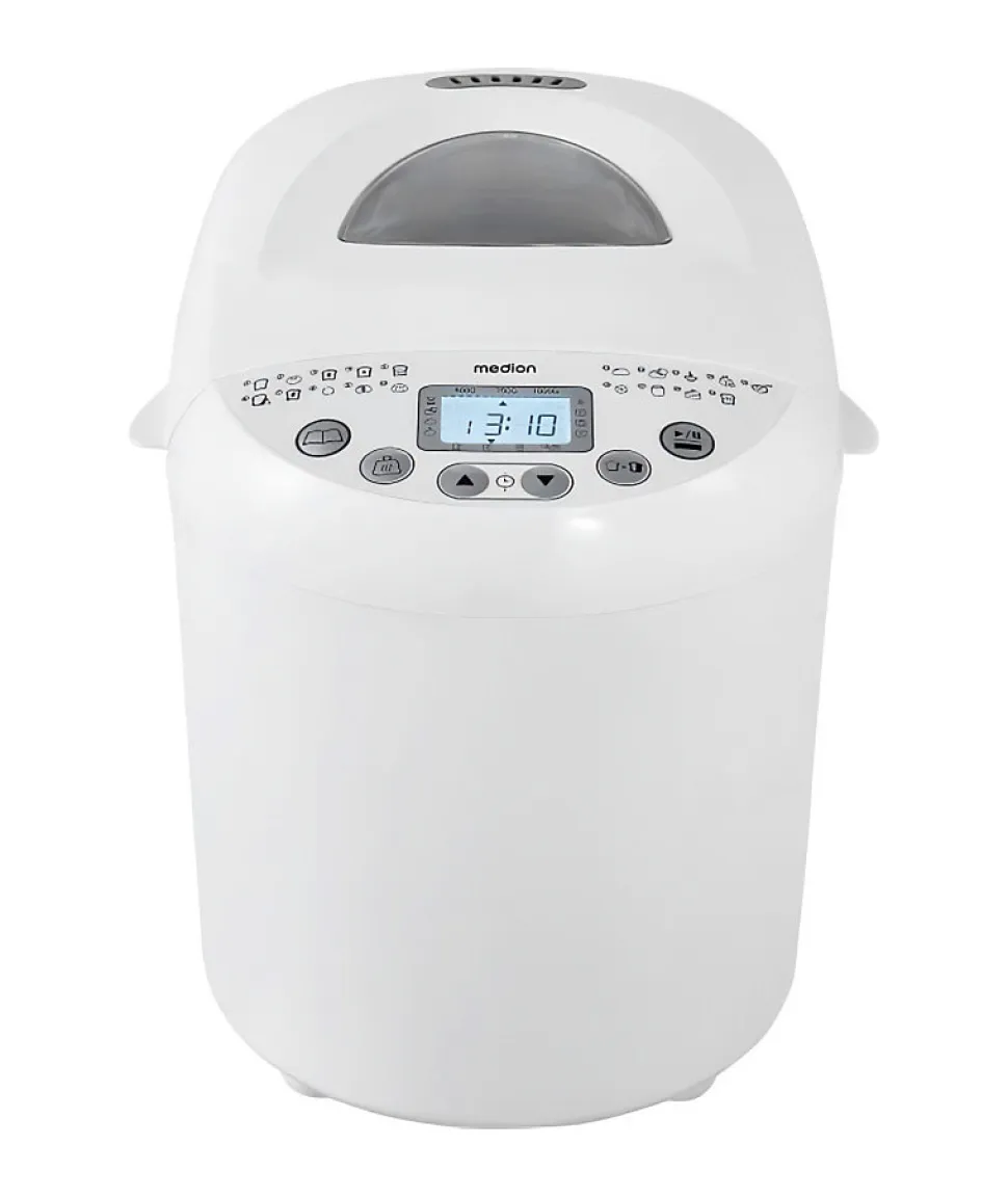 Machine a Pain - MEDION - 50073723 - 550 W - 19 programmes - Hublot - Blanc