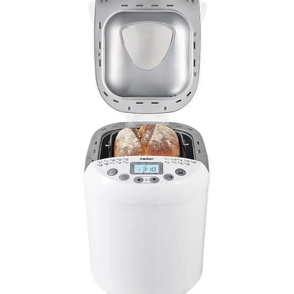 Machine a Pain - MEDION - 50073723 - 550 W - 19 programmes - Hublot - Blanc
