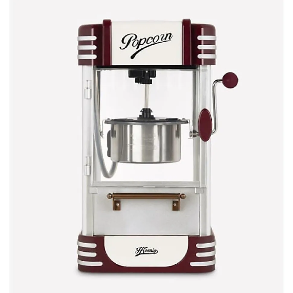 Machine a Pop-corn - Appareil Electrique - HKoeNIG - Design retro - Capacité 50g - Lumiere intérieure
