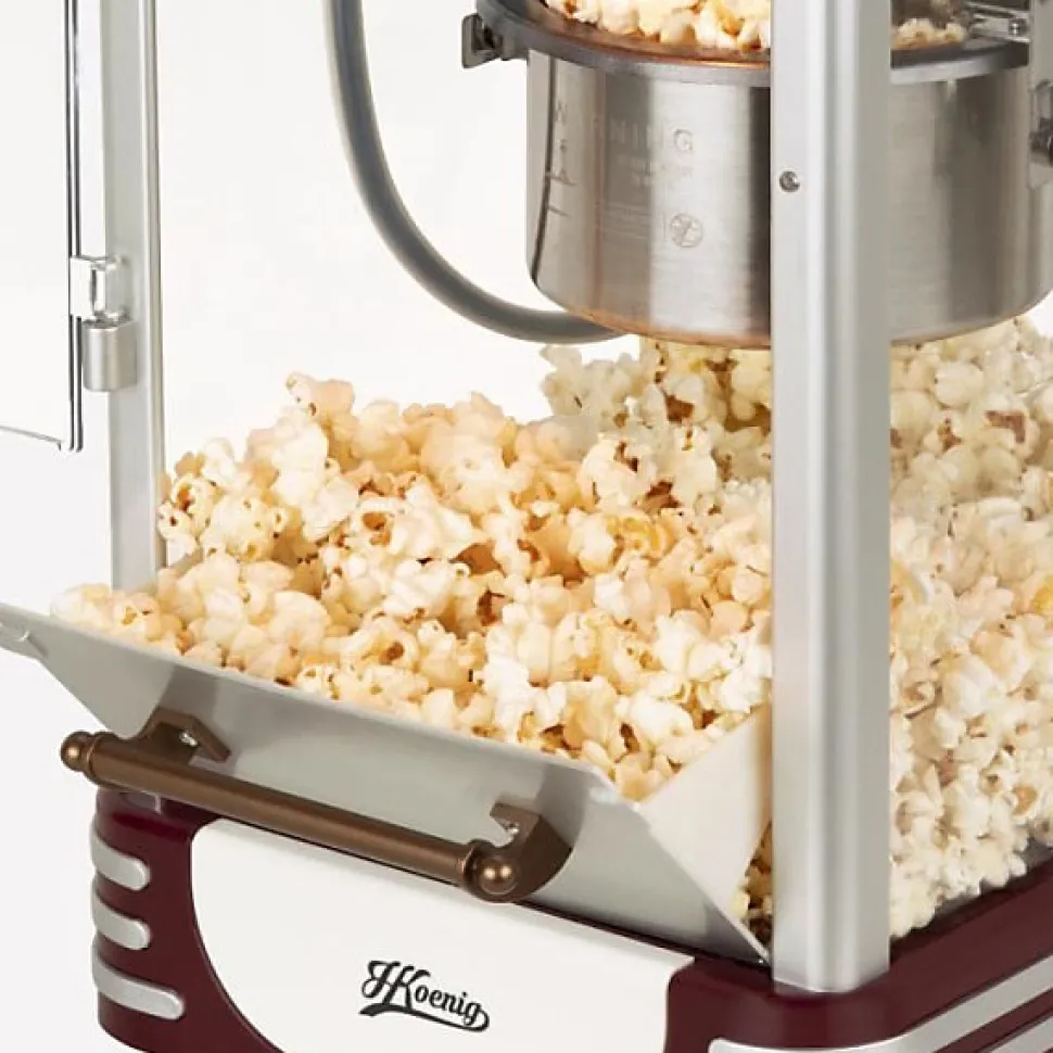 Machine a Pop-corn - Appareil Electrique - HKoeNIG - Design retro - Capacité 50g - Lumiere intérieure