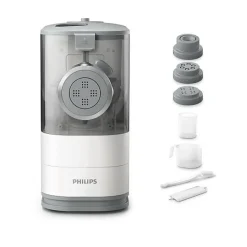 Machine a Pâtes PHILIPS - HR2345/19 - Capacité 450g pâtes en 18min - 4 disques de pâtes - 150W