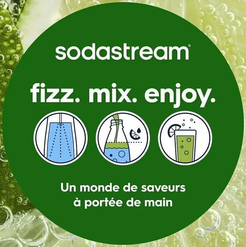 Machine a soda - SODASTREAM ART - Noire - bouteille et cylindre de gazéification inclus