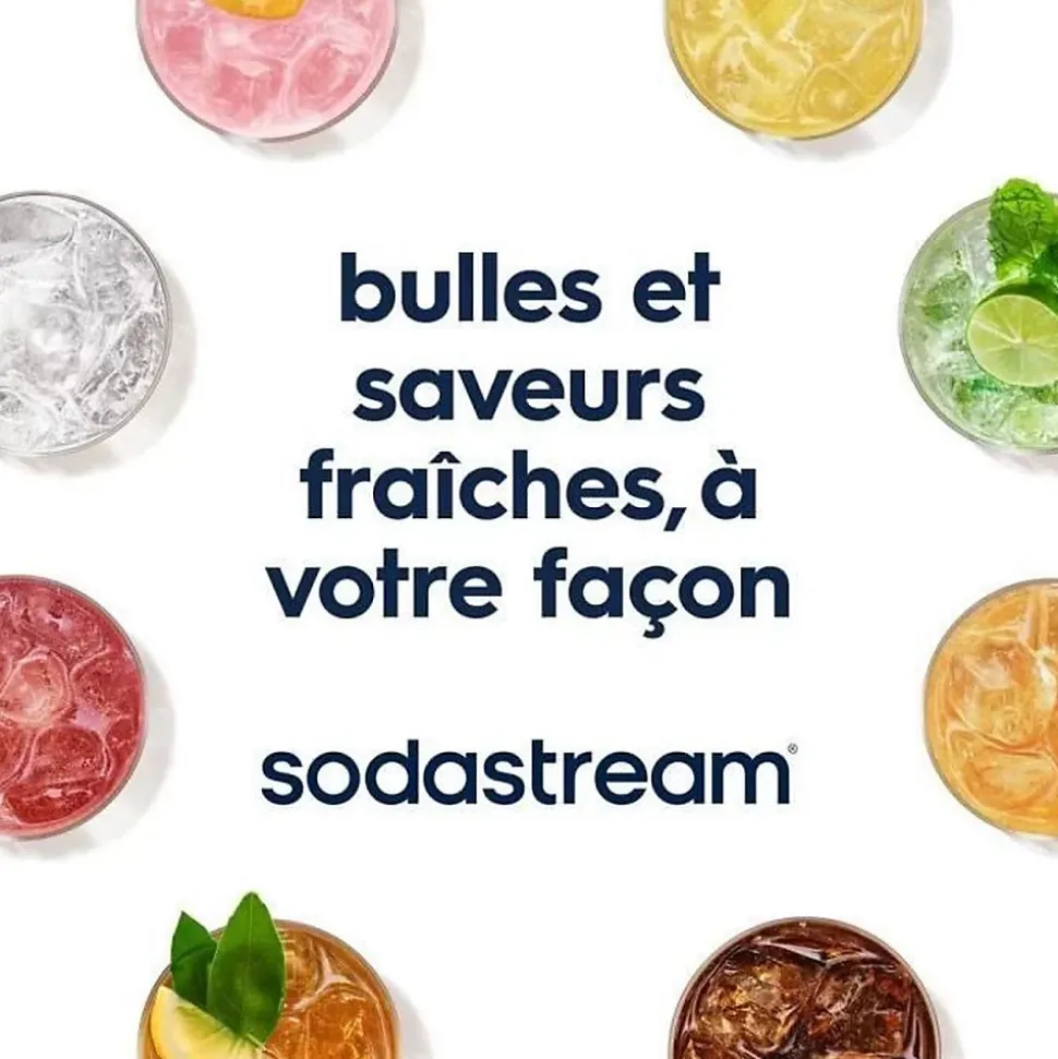 Machine a soda - SODASTREAM ART - Noire - bouteille et cylindre de gazéification inclus