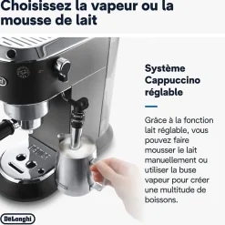 Machine expresso classique - DELONGHI EC685.BK Dedica Style - Noir