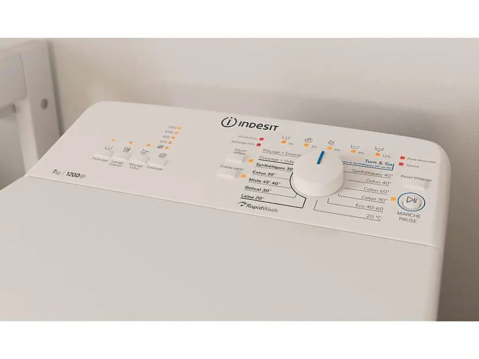 MAL posable, Top, INNEX, Blanc, 6,5 KG, 1200 trs, Classe énergie D, 42 INDESIT - BTWL65230FR