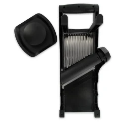 Mandoline professionnelle avec protège main en acier inoxydable Fackelmann Handmade Tradition