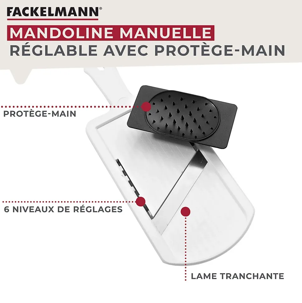 Mandoline professionnelle réglable jusqu'à 6 mm Fackelmann Handmade Tradition