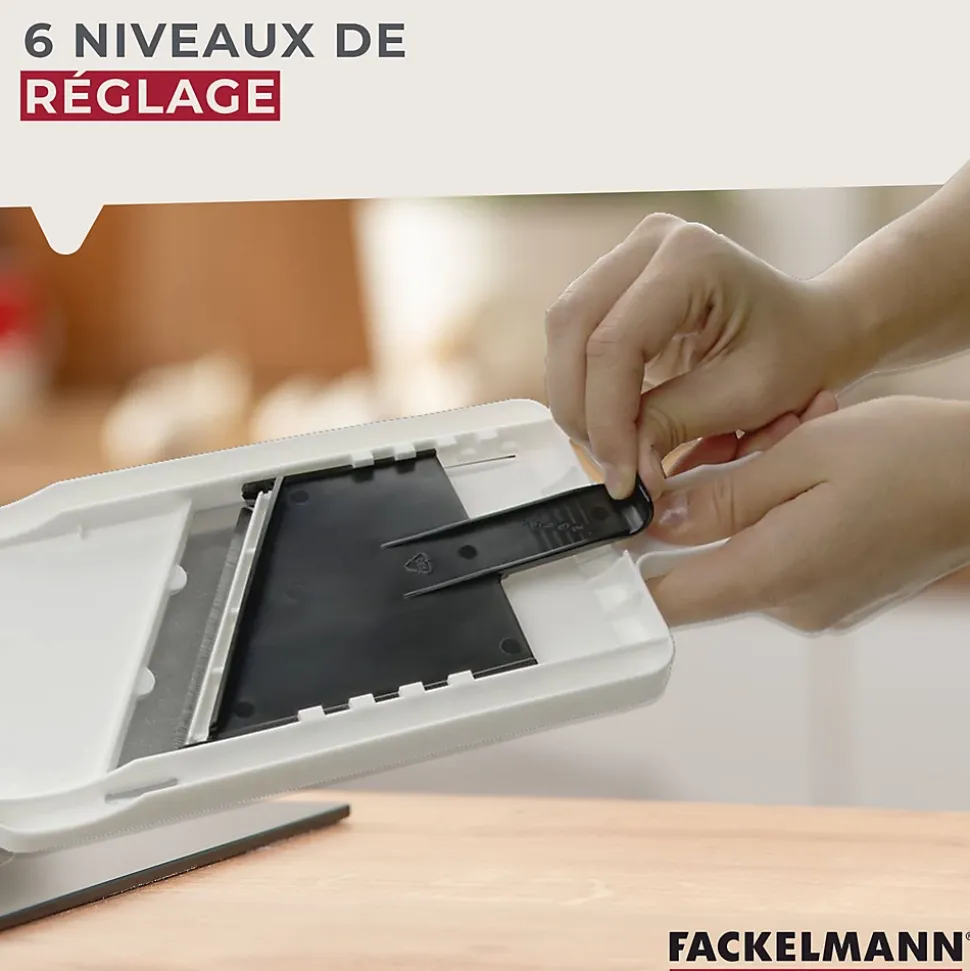 Mandoline professionnelle réglable jusqu'à 6 mm Fackelmann Handmade Tradition