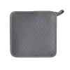 Manique de cuisine avec protection silicone Gris