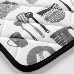 Manique de Cuisine avec Silicone "Kitchen" 19cm Noir