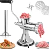 Manuel Hachoir à Viande Acier Inoxydable Multifonction Domestique Lavement Garnissage Saucisse avec ventouse