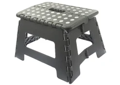 Marchepied 1 marche pliant en plastique gris