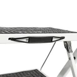 Marchepied 2 marches pliant noir et blanc