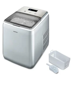 MEDION Machine a glaçons (taille des glaçons petite & grande, réservoir d'eau de 2,6 litres, durée de production courte env. 10