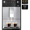 Melitta - Machine a Café a Grain Purista Argent - Machine Expresso Automatique Ultra-Silencieuse avec Extracteur d'Arômes
