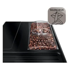 Melitta - Machine a Café a Grain Purista Argent - Machine Expresso Automatique Ultra-Silencieuse avec Extracteur d'Arômes