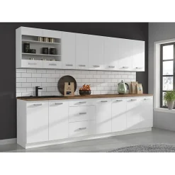 Meuble bas 2 portes ATLAS blanc mat L60 P52 H82 panneaux de particules