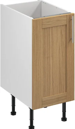 Meuble bas de cuisine avec 1 porte GoodHome Verbena chêne massif L. 40 x H. 72 cm