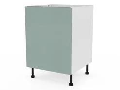 Meuble bas de cuisine avec 1 porte GoodHome Stevia vert L. 60 x H. 72 cm