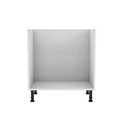 Meuble bas de cuisine avec 2 portes GoodHome Stevia blanc brillant L. 80 x H. 72 cm