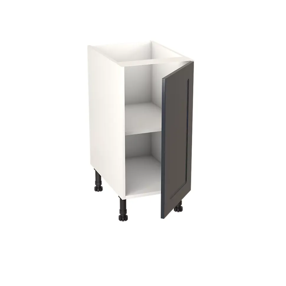 Meuble bas de cuisine avec 1 porte GoodHome Artemisia bleu L. 40 x H. 72 cm