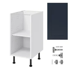 Meuble bas de cuisine avec 1 porte GoodHome Artemisia bleu L. 40 x H. 72 cm