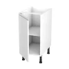 Meuble bas de cuisine avec 1 porte GoodHome Garcinia blanc brillant L. 40 x H. 72 cm