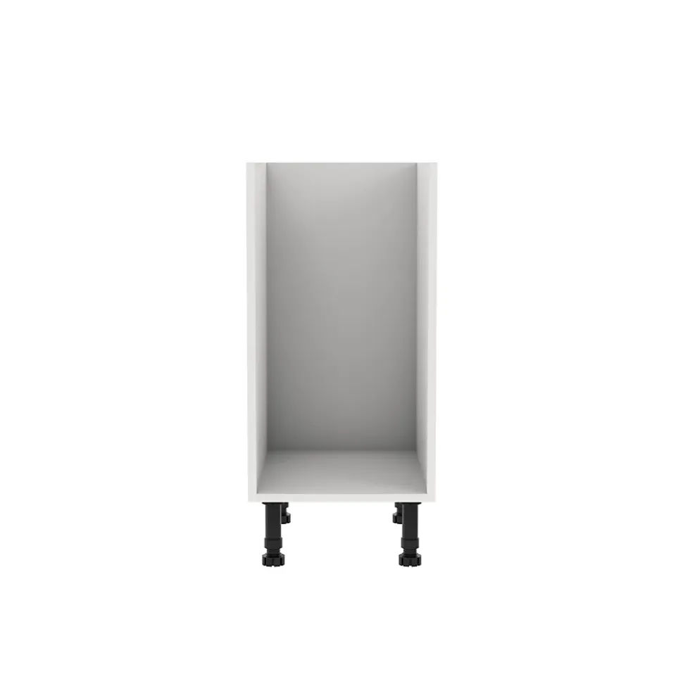 Meuble bas de cuisine avec 1 porte GoodHome Stevia blanc brillant L. 40 x H. 72 cm