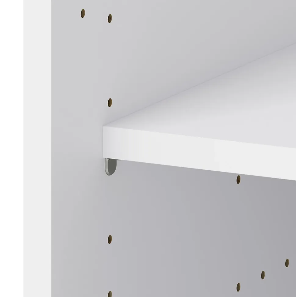 Meuble bas de cuisine avec 1 porte GoodHome Stevia blanc brillant L. 40 x H. 72 cm