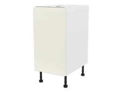 Meuble bas de cuisine avec 1 porte GoodHome Stevia crème brillant L. 40 x H. 72 cm