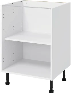 Meuble bas de cuisine avec 1 porte GoodHome Verbena chêne massif L. 50 x H. 72 cm