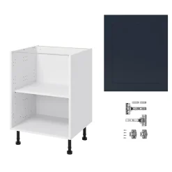 Meuble bas de cuisine avec 1 porte GoodHome Artemisia bleu L. 60 x H. 72 cm