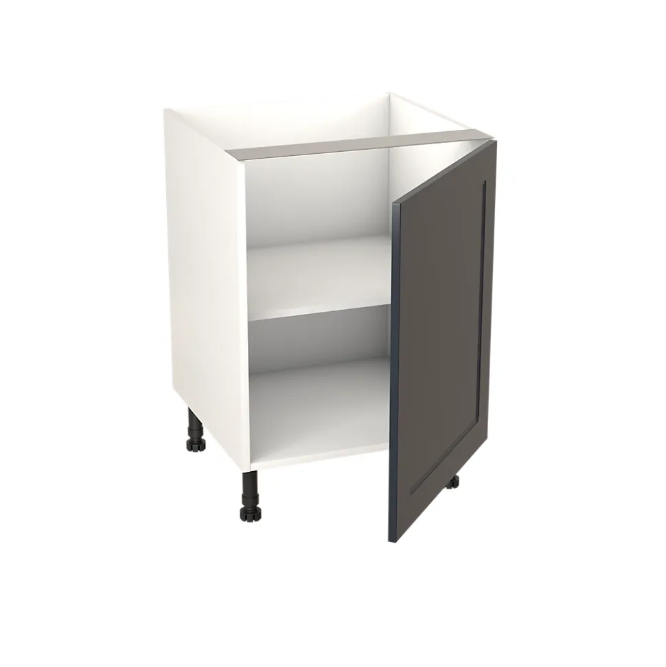 Meuble bas de cuisine avec 1 porte GoodHome Artemisia bleu L. 60 x H. 72 cm