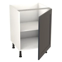 Meuble bas de cuisine avec 1 porte GoodHome Artemisia bleu L. 60 x H. 72 cm