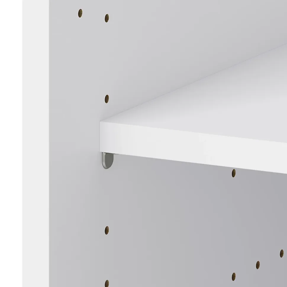 Meuble bas de cuisine avec 1 porte GoodHome Stevia blanc brillant L. 50 x H. 72 cm