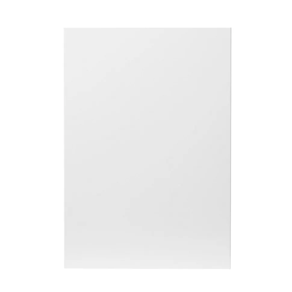 Meuble bas de cuisine avec 1 porte GoodHome Stevia blanc brillant L. 50 x H. 72 cm