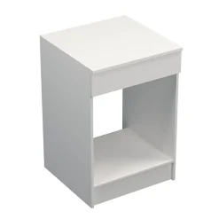 Meuble bas de cuisine pour four avec plan de travail Primalight blanc mat l. 60 cm x H. 87,9 cm