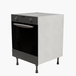 Meuble bas four - 60 cm - Caisson coloris Lino