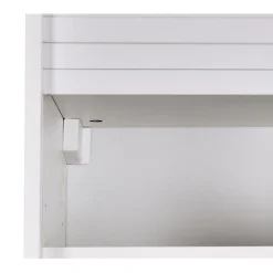 Meuble Cuisine Blanc SIMMOB L60 P35 H72 Rideau Alu