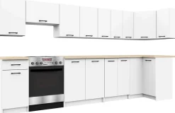 Meuble de cuisine haut AKORD W40 hotte OLIWIA modulable Blanc 40 cm 1 porte couleur Blanc 1 étagère 40x30x29 cm