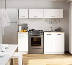 Meuble de cuisine haut AKORD W40 OLIWIA G1 modulable Blanc 40 cm 1 porte couleur Blanc 1 étagère 40x30x29 cm