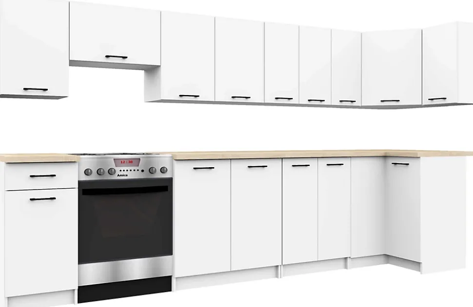 Meuble de cuisine haut AKORD W40 OLIWIA G1 modulable Blanc 40 cm 1 porte couleur Blanc 1 étagère 40x30x29 cm