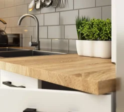 Meuble de cuisine suspendu : 1 porte, 1 étagère, blanc, 80 x 29 x 30 cm