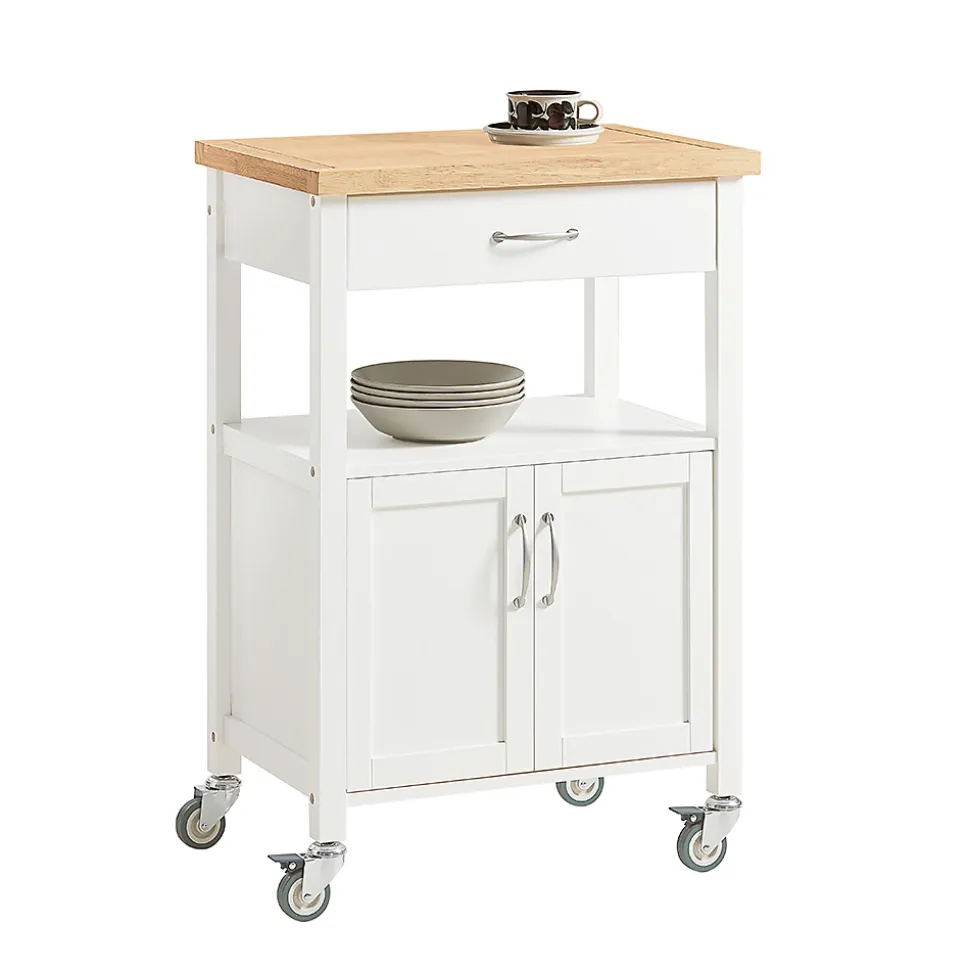 Meuble de Rangement à roulettes,Caisson Roulant, Chariot,Blanc,FKW22-WN,SoBuy