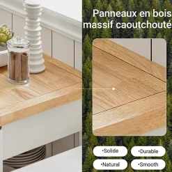 Meuble de Rangement à roulettes,Caisson Roulant, Chariot,Blanc,FKW22-WN,SoBuy