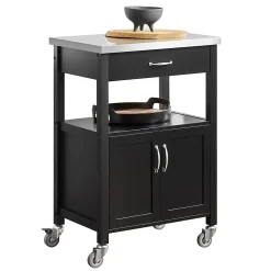 Meuble de Rangement à roulettes,Caisson Roulant, Chariot,Noir,FKW22-SCH,SoBuy