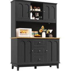 Meuble de salon haut de gamme avec éclairage LED, dimensions 120 x 40 x 180 cm, 4 portes, 3 tiroirs.